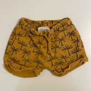Zara - Palm Tree Shorts - 9-12M